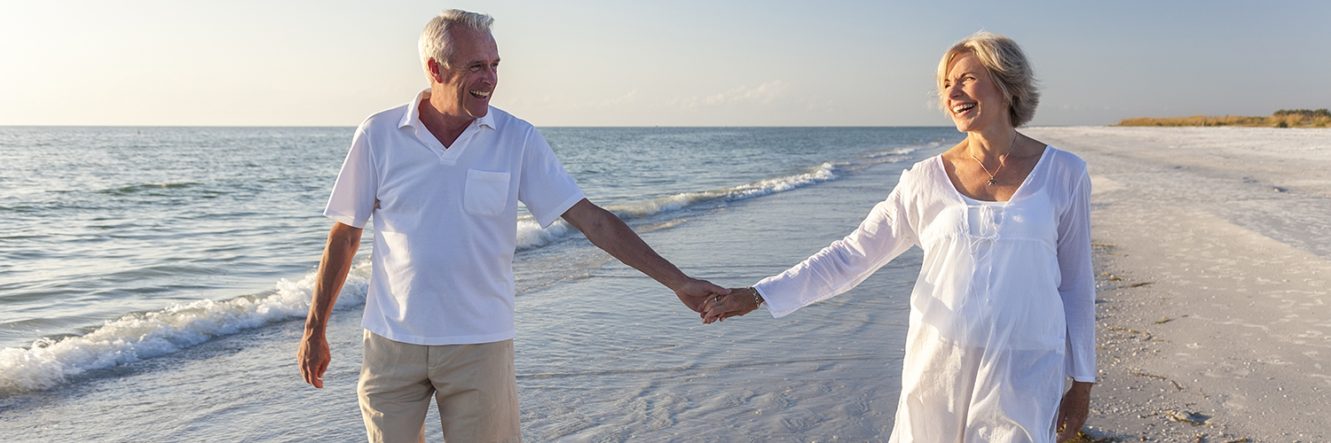 Older couple at the beach